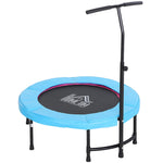 40'' Mini Trampoline, Adult Rebounder Jumper W/ Handle | Blue