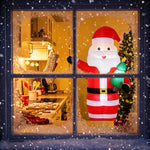 Outsunny 8ft Inflatable Christmas Decoration With Bright Led Light, Red