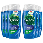 Body Wash & Shampoo 2in1 Feel Awake With Fennel & Sea Minerals, 225ml, 6pk | 6 | Blue