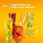 Livivo Bpa Free Acrylic Tumblers Set Of 6 Stackable Cups Clear