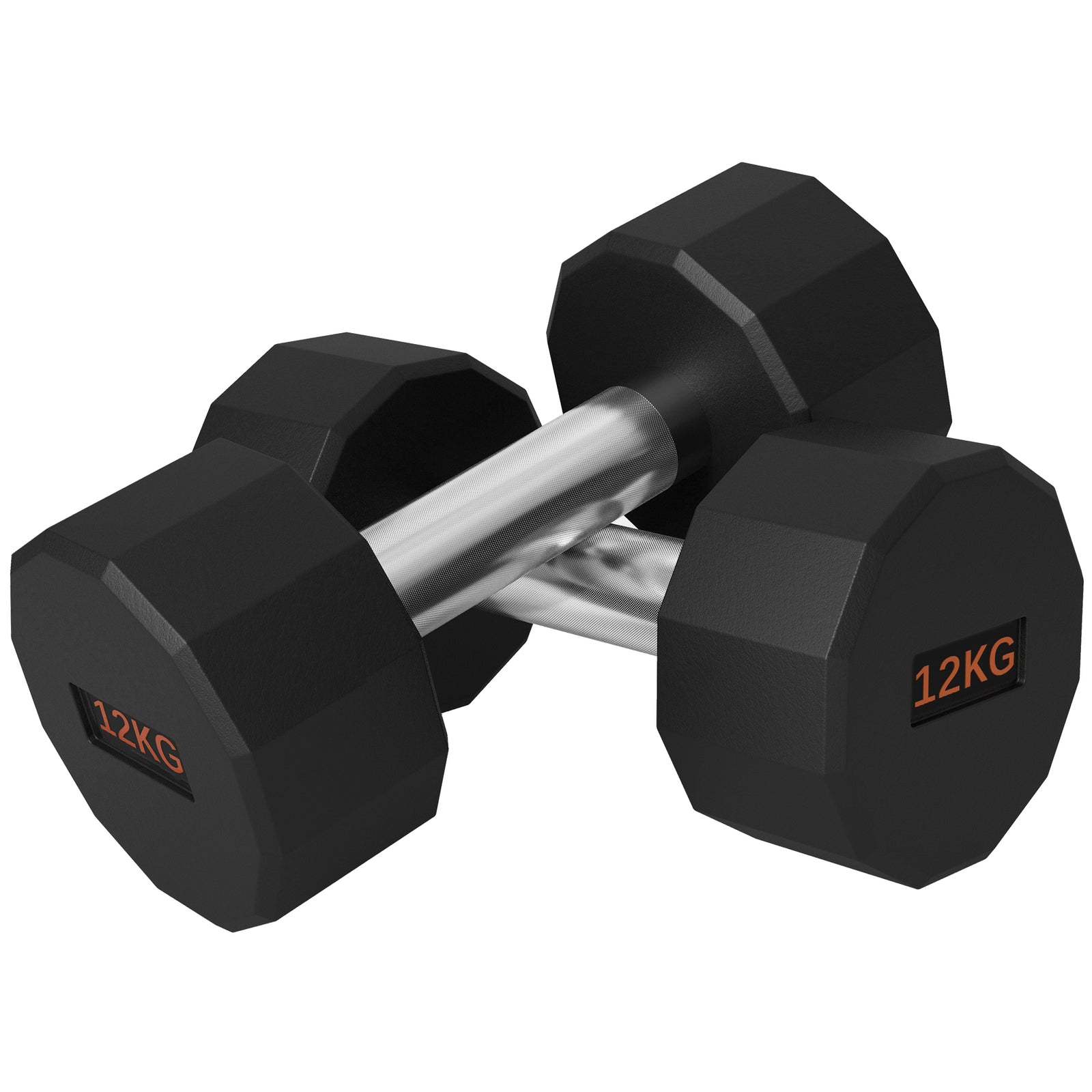 2 X 12kg Dumbbells With Non-slip Grip