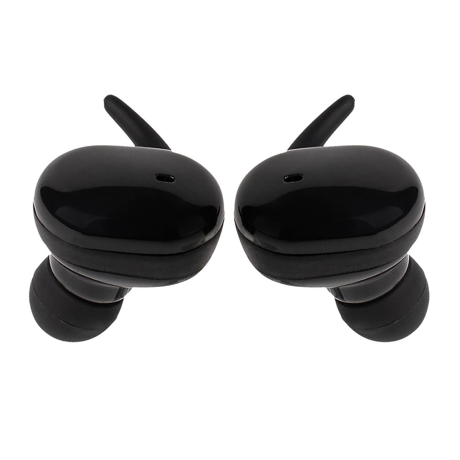 Tws Sports Earbuds With 3h Playback, Charging Case - Black
