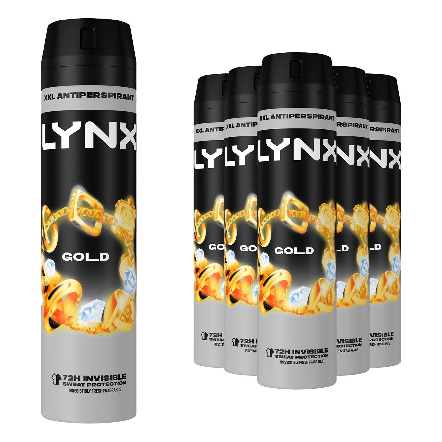 Xxl Anti-perspirant Deodorant Body Spray Gold 72h Protection 250ml | Set-of-12