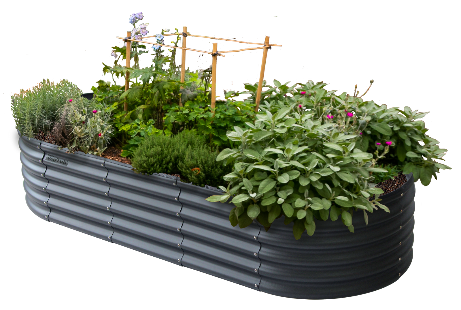 Modular Metal Raised Bed Kit | Charcoal