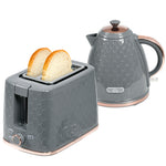 1.7l Kettle and 2 Slice Toaster Set With Defrost Reheat | Medium