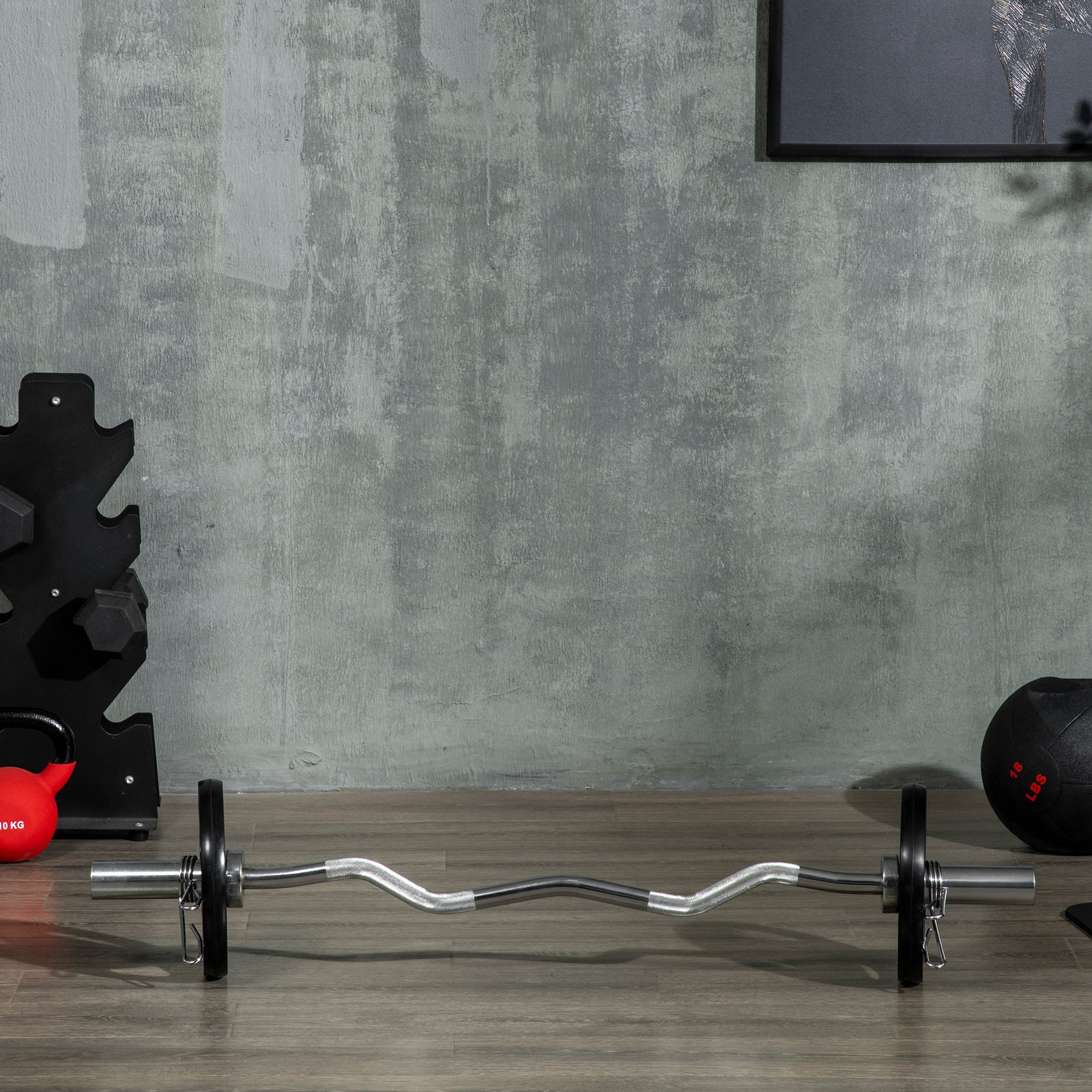 Olympic Weight Plates Tri-grip Barbell Weights Set - 5kg per plate | Black