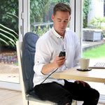 Back And Seat Massager, Heated, 4 Modes And Levels
