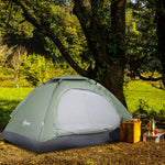 Camping Tent For 2 Person Dome Tent With Storage Pocket | Dark Green