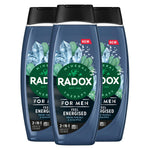 Mineral Therapy Feel Energised 2in1 Shower Gel & Shampoo For Men, 450ml 3pk | 3