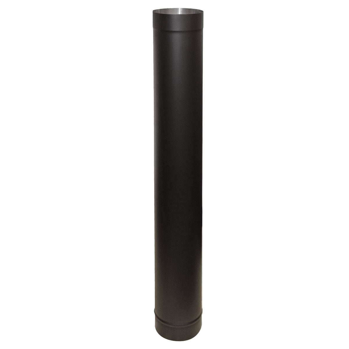Flue Pipe Straights Various Sizes for 5" inch (125mm) | 1000mm | Black