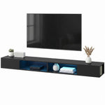 Tv Stand With Rgb Led Lights For 75-inch Tv | Black