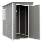 Plastic Garden Shed, Lockable Tool Storage House Lean To