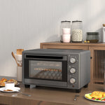 Mini Oven 21l Electric Grill With Adjustable Temp Timer | One Size