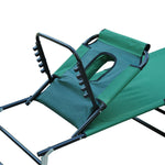 Garden Sun Lounger Folding Recliner Chair