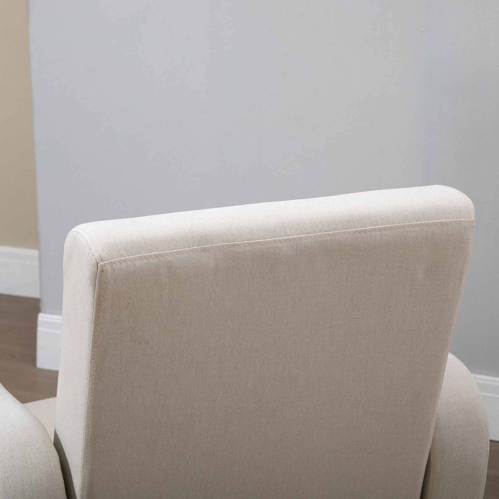 Nordic Leisure Lounge Sofa Accent Chair With Pillow | One Size | Cream