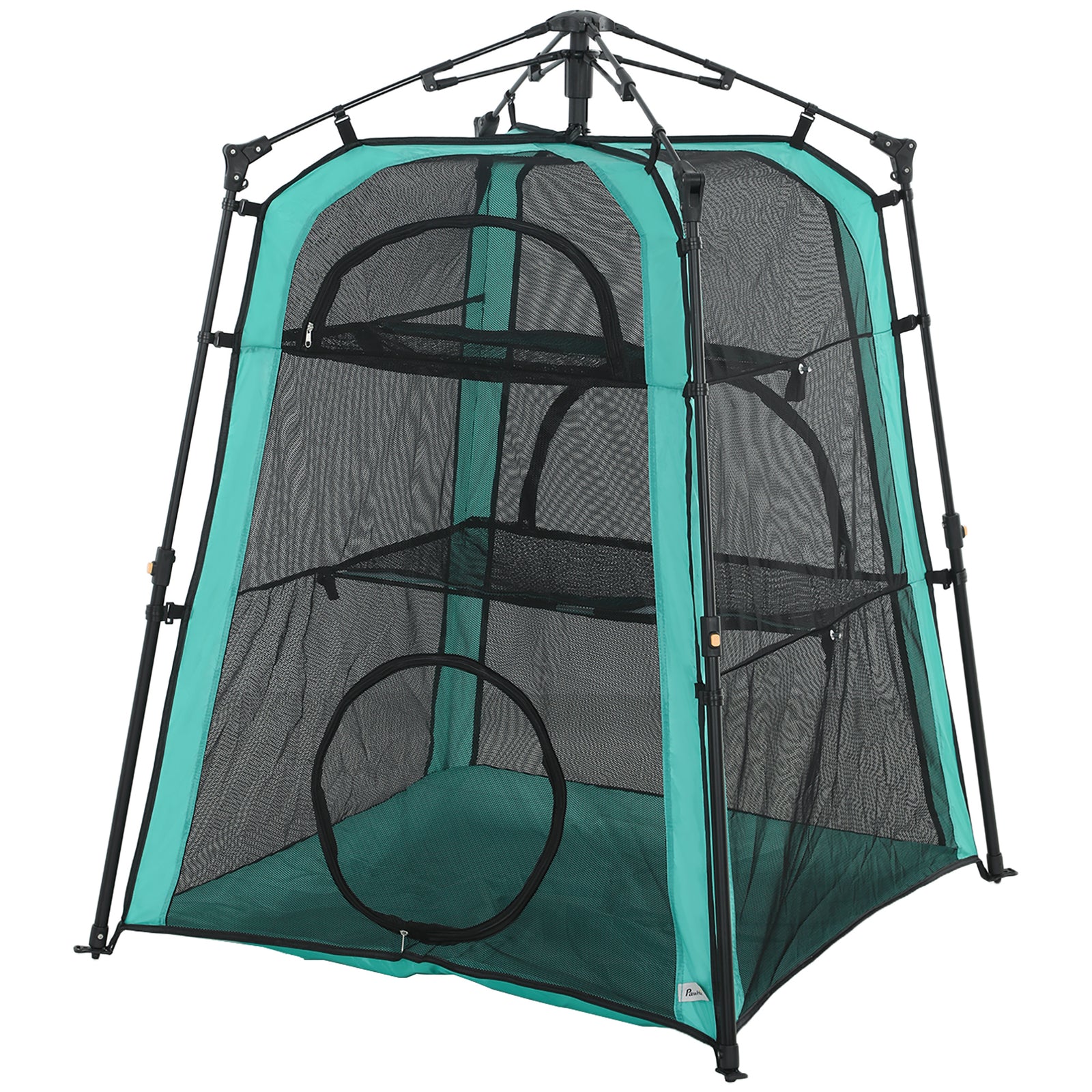 PawHut 3-tier Cat Tent, Portable Pet Tent For Indoor Outdoor