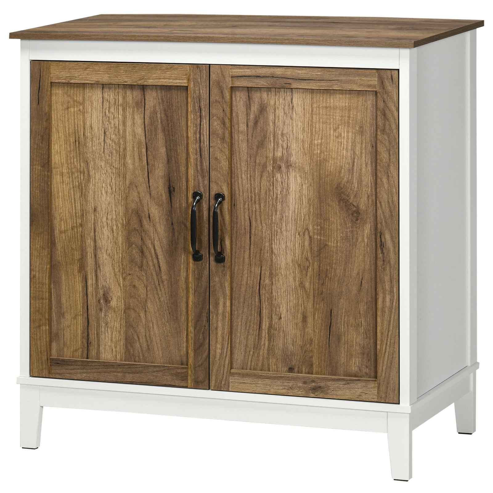 Farmhouse Storage Cabinet Sideboard With 2 Doors