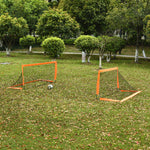 Football Goal Net Folding Outdoor With All Weather 6ft X 3ft | Orange