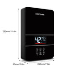 6kw Instant Electric Water Heater – Compact, Safe, Touch-controlled With Shower Kit | Black