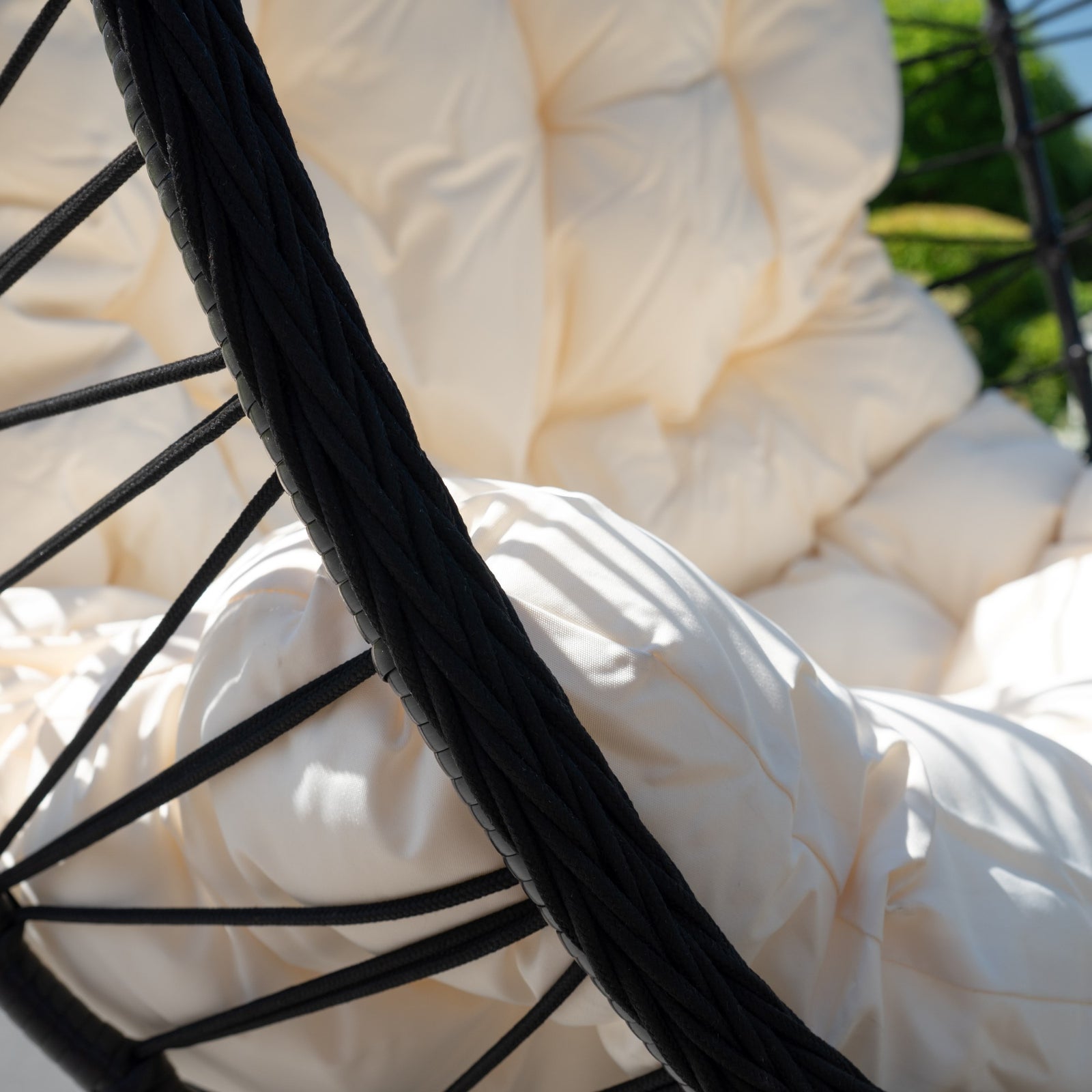 Hebden Garden Hanging Egg Chair | White