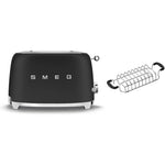 Tsf01 Matte 2 Slice Toaster + Tsbw01 Bun Warmer Set | Black