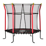 5.2ft Kids Trampoline With Enclosure Indoor Outdoor For 3-10 Years | Red