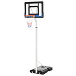Adjustable Basketball Hoop, Plastic Backboard, Portable