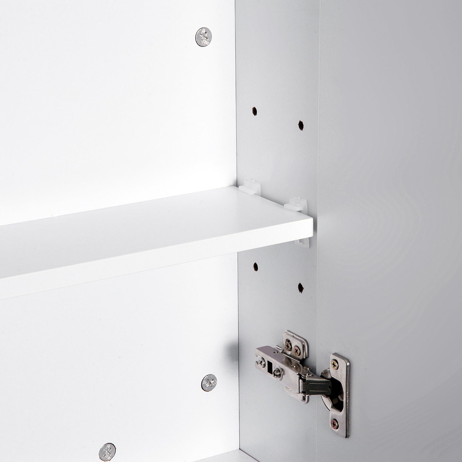 60x75/70x60cm Mirror Cabinet Wall Mount Storage Organizer | Medium | White