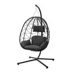 Hanging Chair With Stand And Padded Cushion