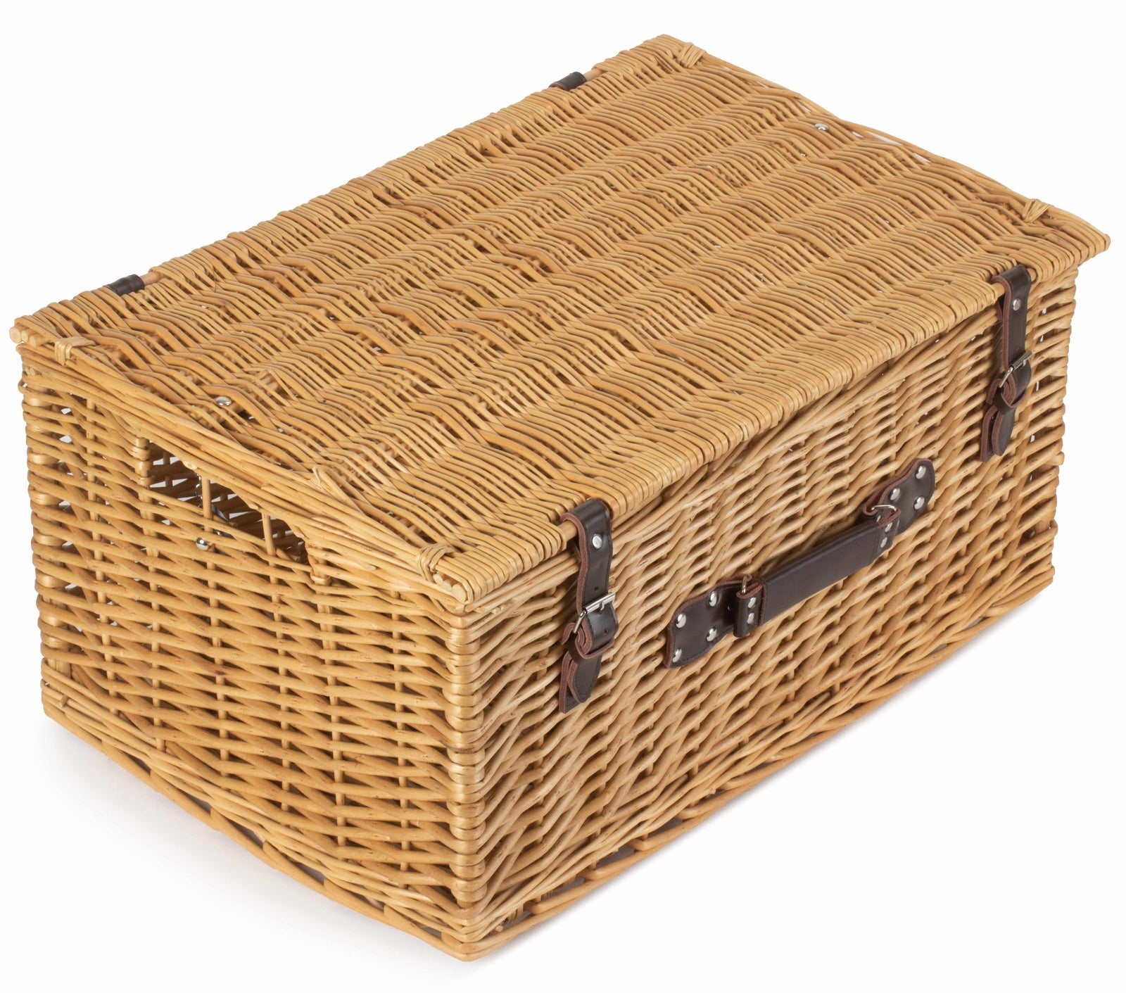 Wicker Buff 60cm Picnic Basket | Brown