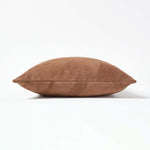 Real Leather Suede Cushion With Feather Filling | 45cm x 45cm | Tan