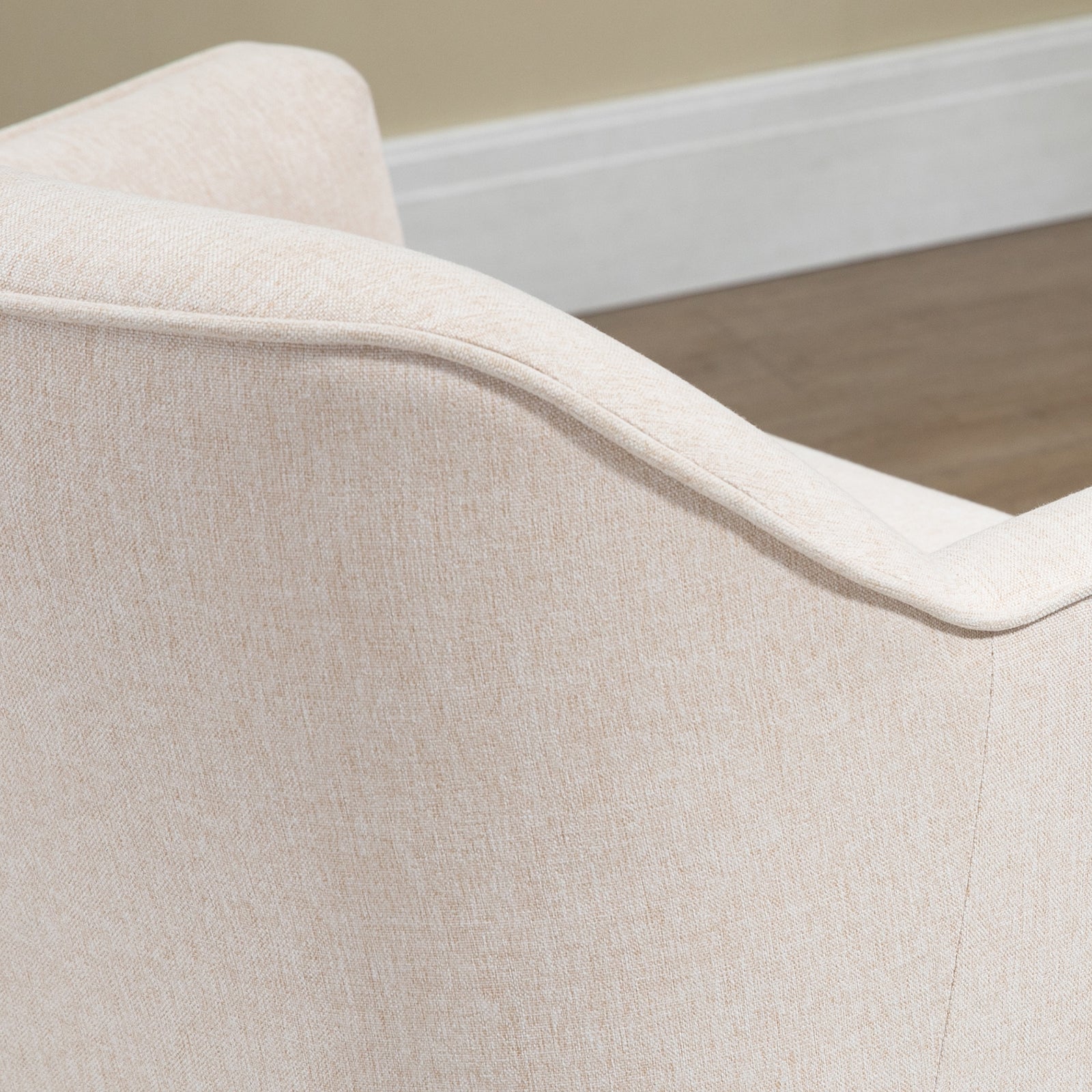 Fabric Armchair Accent Chair W/ Metal Legs For Living Room
