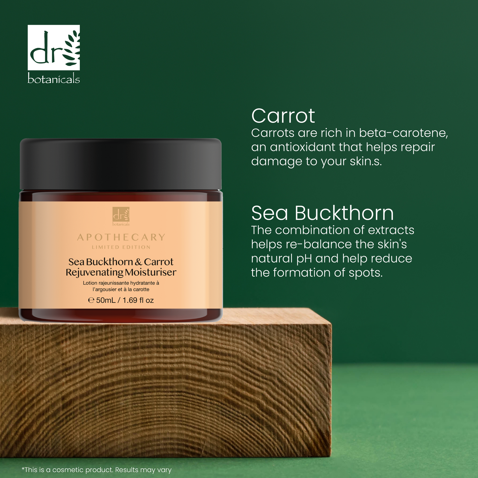 Seabuckthorn & Carrot Anti-ageing Rejuvenating Moisturiser 50ml