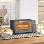 Mini Oven 9l Countertop Electric Grill With Temp Timer | One Size