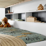 Olly Storage Bunk Bed Without Drawer With Spring Mattresses | Single | Grey