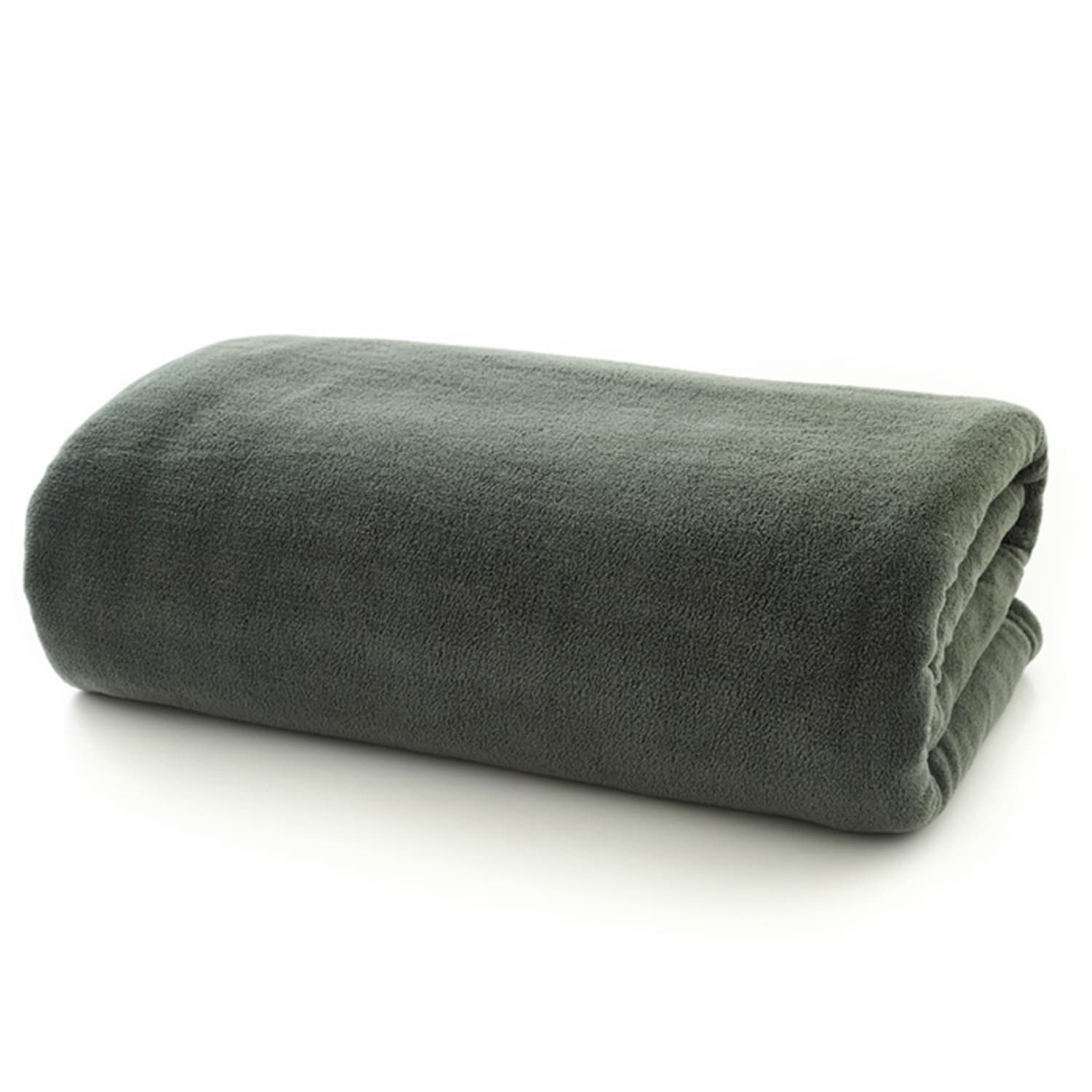 Luxury The Big One Ultra Soft Fleece Throw | Olive Green