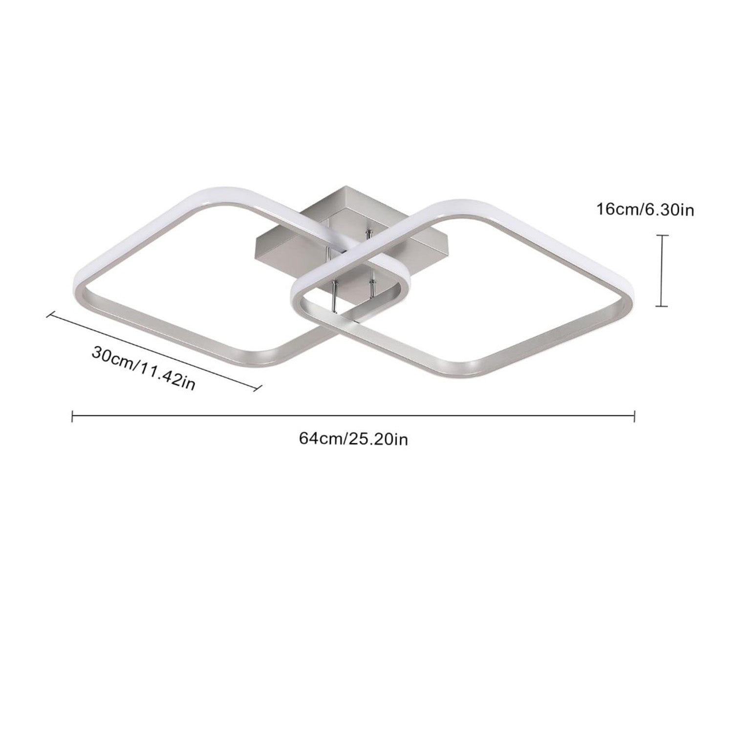 Bath Plus TB+ Modern Led Ceiling Light With Cool White