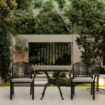 3-piece Cast Aluminium patio furniture Square Outdoor Dining Set