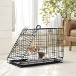 Pawhut Trapeze Collapsible Dog Pet Travel Box Cage Removable Tray 93lx58wx65h Cm