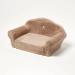 Plush Fold Out Sofa Pet Bed | Medium | Beige