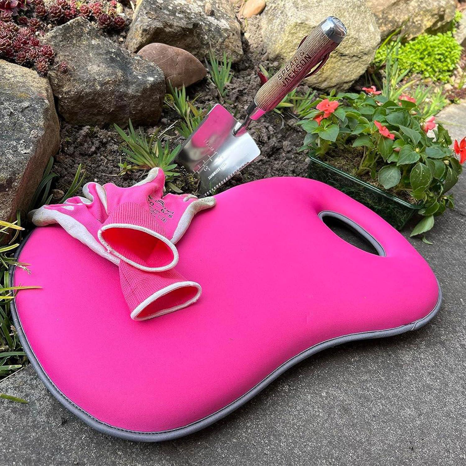 Kew Gardens Collection Cushioned Garden Polyester Kneeler, Pink