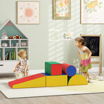 5 Piece Soft Safe Foam Playset Climb And Crawl Activity Toy For Toddler | Red