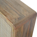 Solid Mango Wood Close-knit Sliding Cabinet