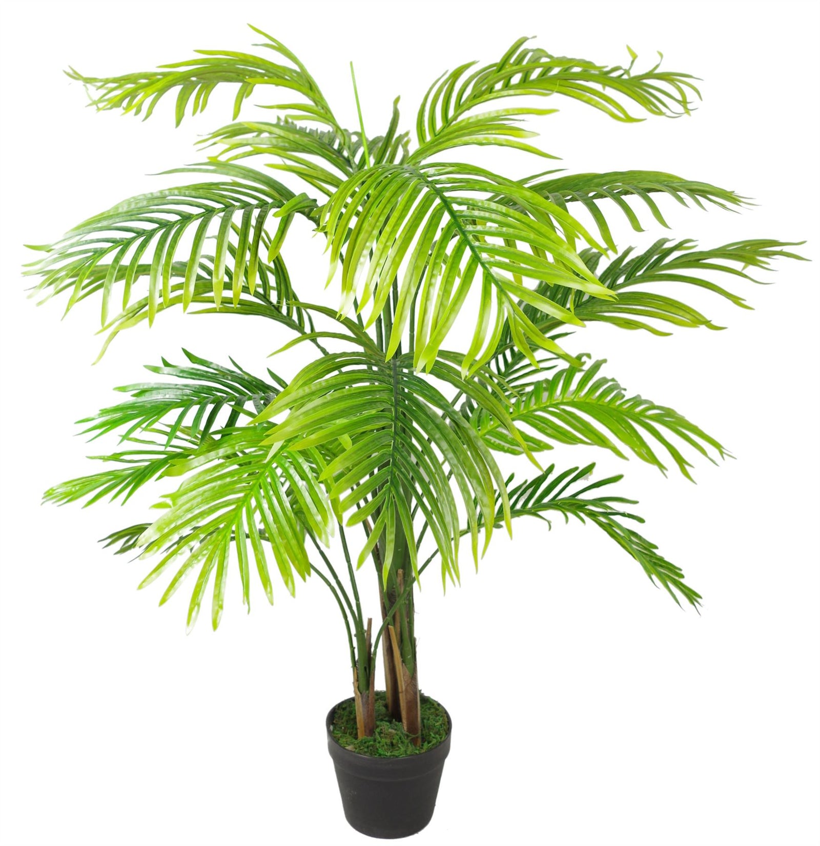 130cm Artificial Areca Palm Tree Extra Large With Silver Planter