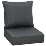 Outdoor Seat And Back Cushion Set,olefin Patio Chair Cushion | Dark Gray