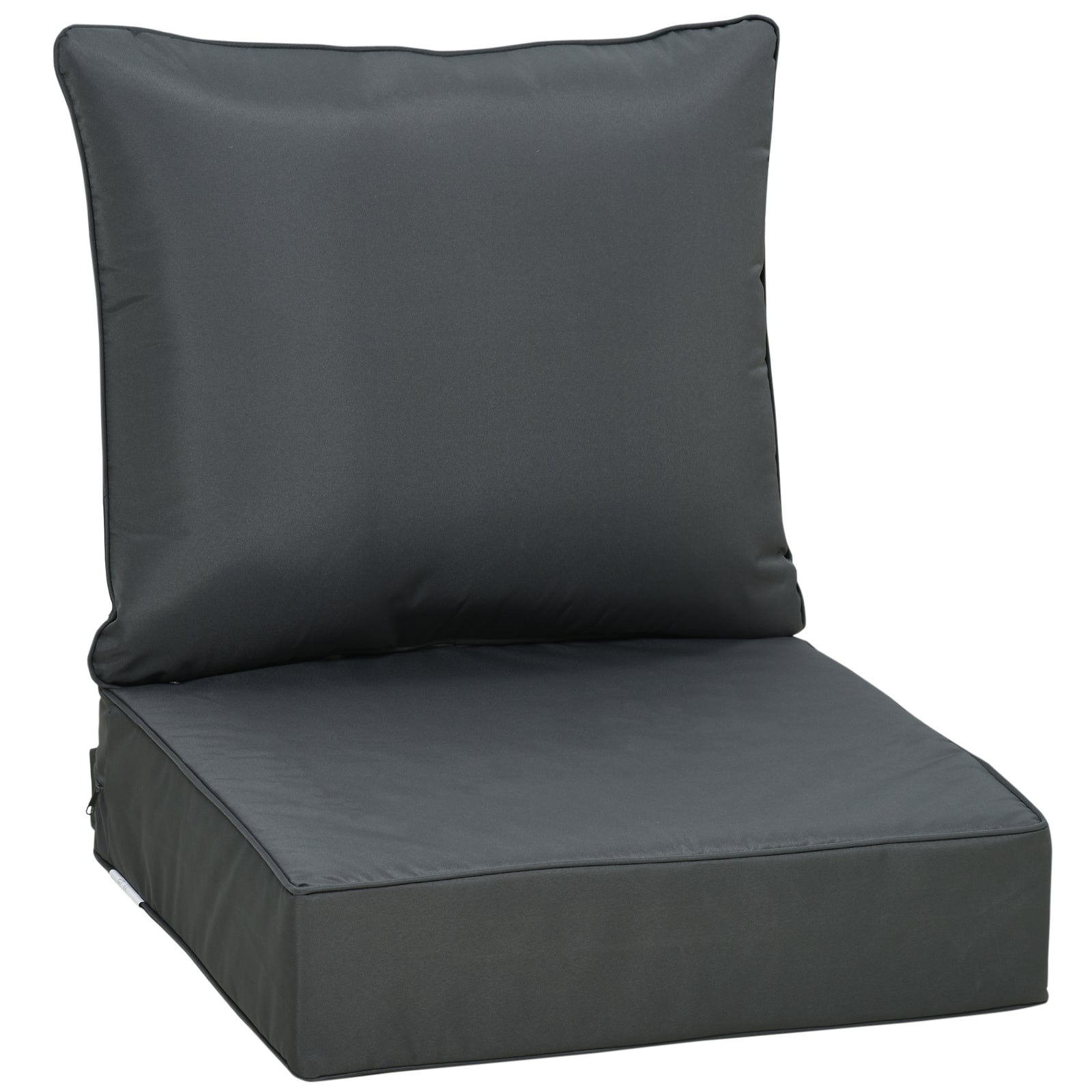 Outdoor Seat And Back Cushion Set,olefin Patio Chair Cushion | Dark Gray