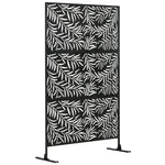 6.5ft Metal Privacy Screen W/ Stand And Screws