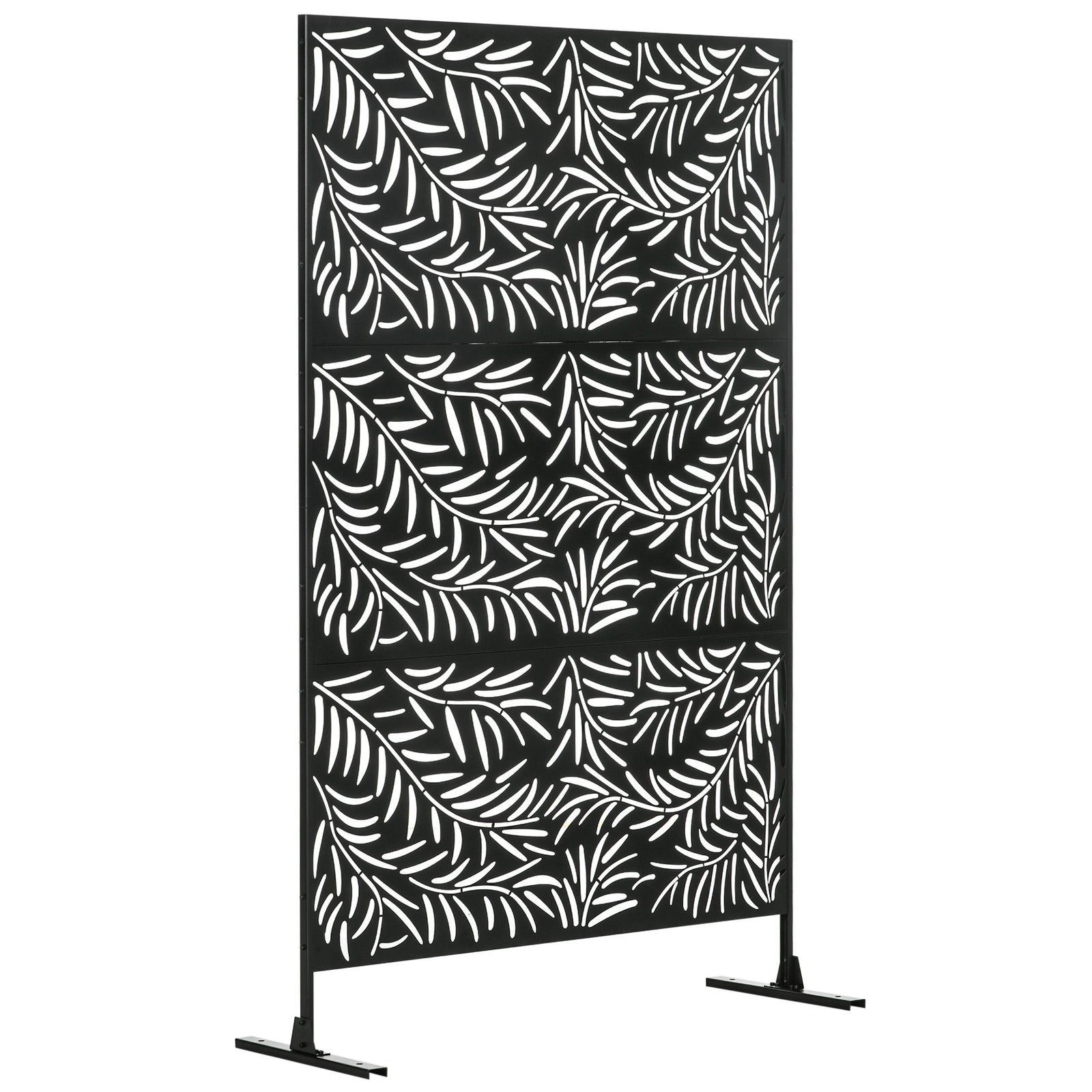 6.5ft Metal Privacy Screen W/ Stand And Screws
