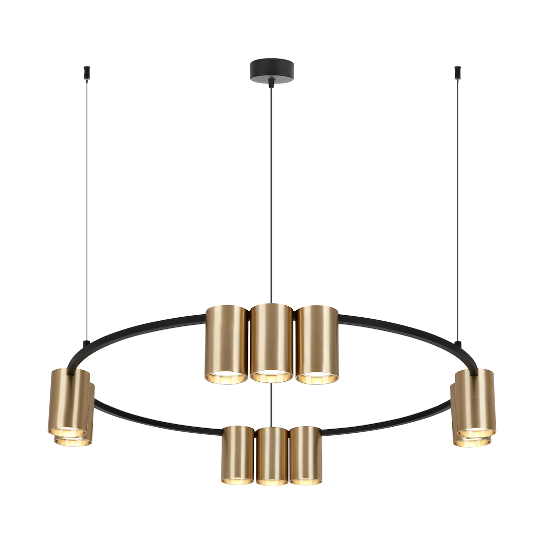 Pendant Light (circle) Genesis 10xgu10 | Black & Gold