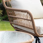 Carbini 3 Piece Patio Bistro Set | One Size | Cream